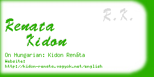 renata kidon business card